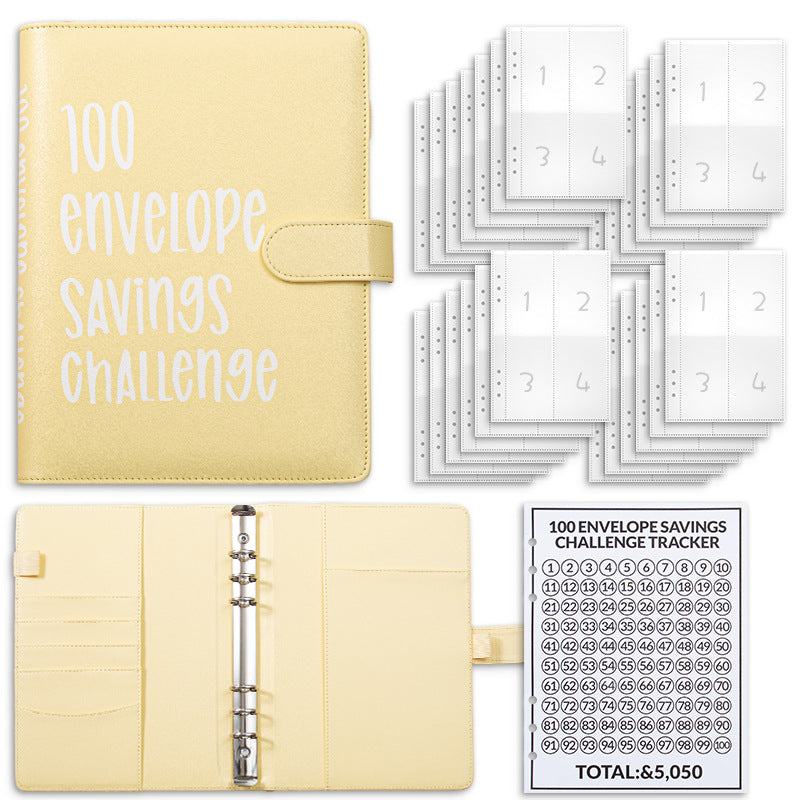 100 Envelopes Money Saving Challenge Binder – Save $5,050 in 100 Days!