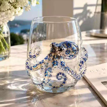 🎃👻 3D Halloween Glassware – Artisan Design, Luminous Glow, Perfect for Fall & Festive Sips