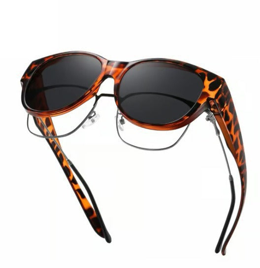 Fit-Over Prescription Sunglasses – Oversized UV400 Protective Sunglasses for Eyeglass Wearers
