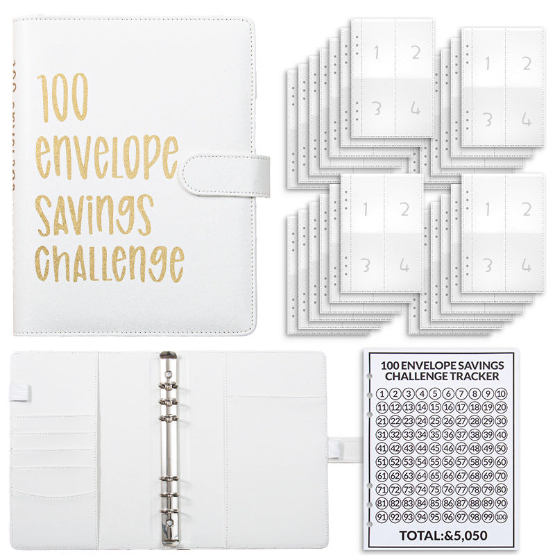 100 Envelopes Money Saving Challenge Binder – Save $5,050 in 100 Days!