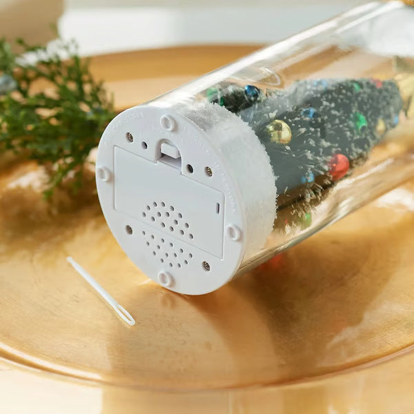 🎄 Recordable Christmas Tree Message in a Bottle – Personalized Holiday Keepsake Gift