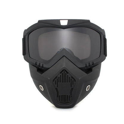 🥽 Full-Face Motorcycle & Outdoor Protective Goggles with Detachable Ski Mask – Anti-Fog HD Lens & Comfort Sponge Pad