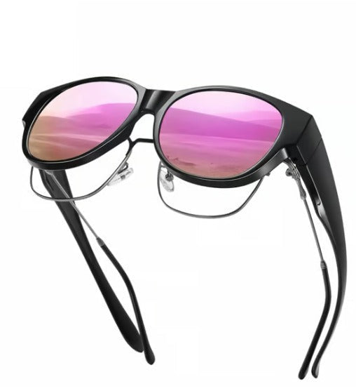Fit-Over Prescription Sunglasses – Oversized UV400 Protective Sunglasses for Eyeglass Wearers