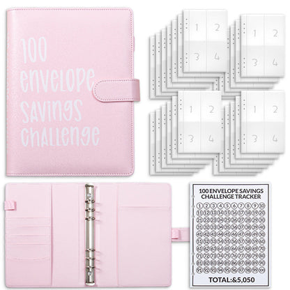 100 Envelopes Money Saving Challenge Binder – Save $5,050 in 100 Days!
