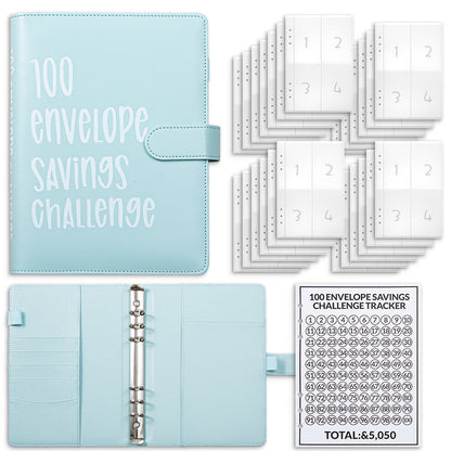 100 Envelopes Money Saving Challenge Binder – Save $5,050 in 100 Days!