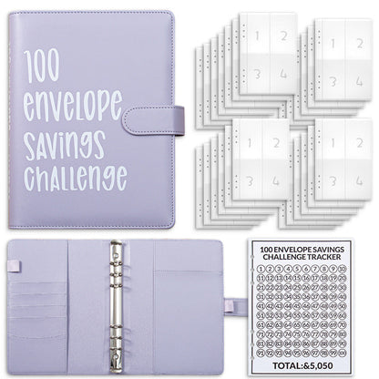 100 Envelopes Money Saving Challenge Binder – Save $5,050 in 100 Days!
