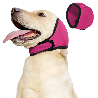 Dog Calming Ear Wrap Hoodie, Soft Waterproof Noise-Reducing Ear Muffs for Bathing, Grooming, Travel, Fireworks, and Everyday Comfort