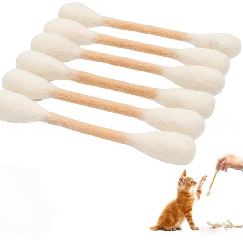 🐱 Catnip Cotton Swab Cat Toy – Extra Large Fun for Endless Play