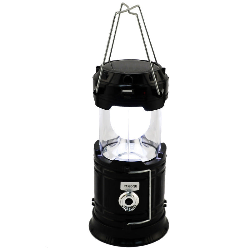 Solar Rechargeable Camping Lantern – LED Emergency Light with Magnetic Base & Hanging Hook 🔦