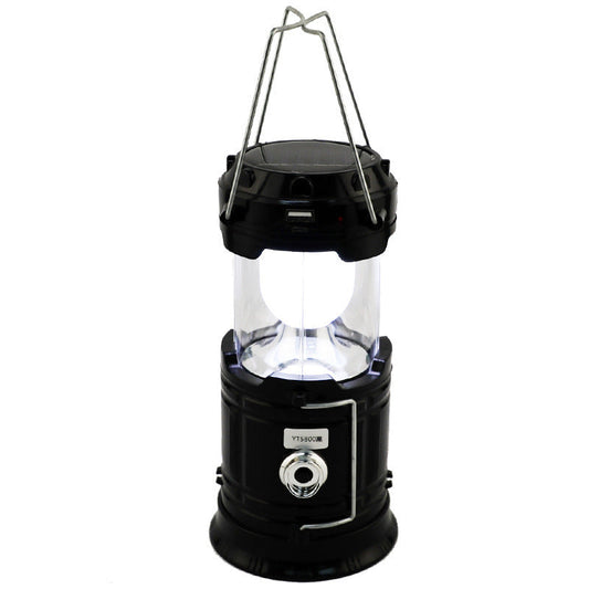 Solar Rechargeable Camping Lantern – LED Emergency Light with Magnetic Base & Hanging Hook 🔦
