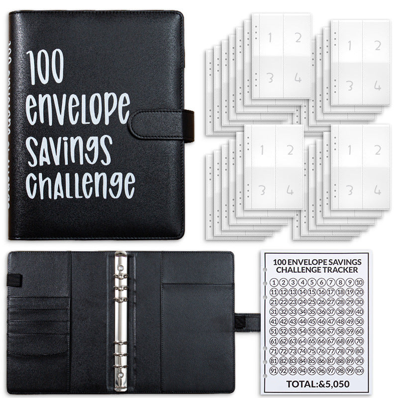 100 Envelopes Money Saving Challenge Binder – Save $5,050 in 100 Days!