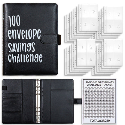 100 Envelopes Money Saving Challenge Binder – Save $5,050 in 100 Days!