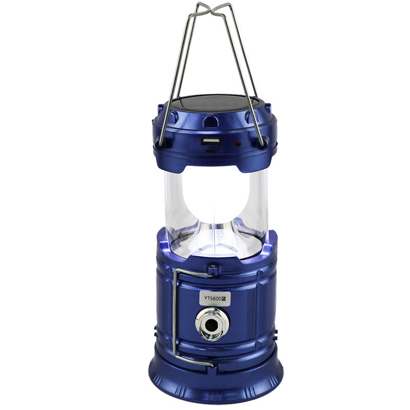Solar Rechargeable Camping Lantern – LED Emergency Light with Magnetic Base & Hanging Hook 🔦