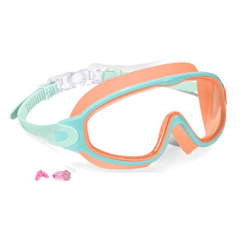 Kids Swim Goggles – Anti-Fog, UV Protection, Leakproof Swimming Goggles with Earplugs, Nose Clip & Protective Case