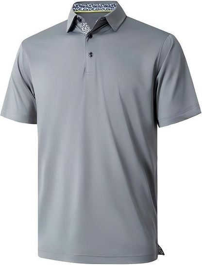 👕 Men's Quick-Dry Performance Polo Shirt | Moisture-Wicking & UPF30+
