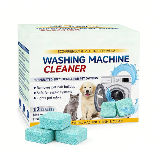 12-Pack Eco-Friendly Washing Machine Cleaner Tablets