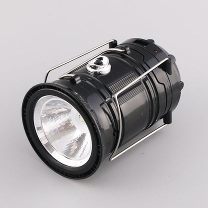 🔦Solar USB Rechargeable Collapsible Camping Lantern Flashlight, Waterproof Emergency Light
