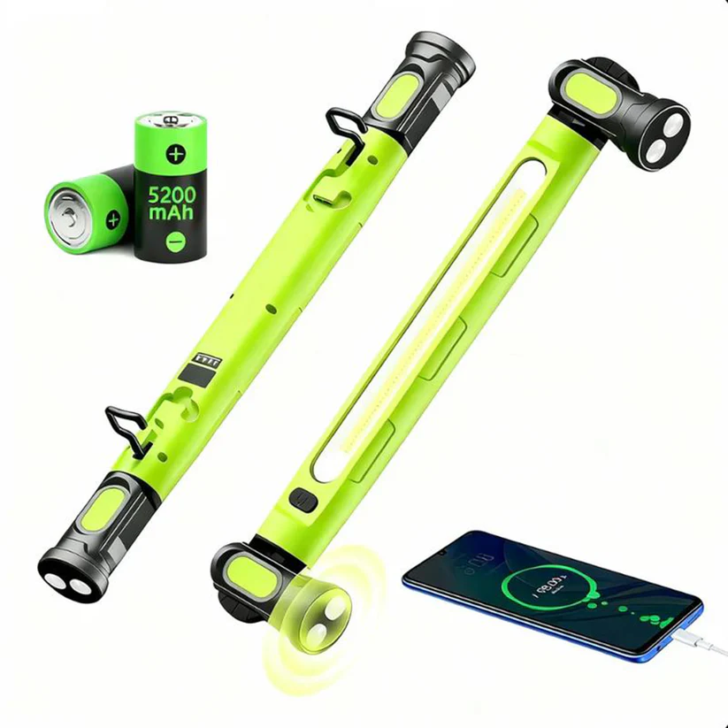 🔥Under Hood Work Light Bar, 3000LM LED Magnetic Light Bar with Hooks, 5200mAh