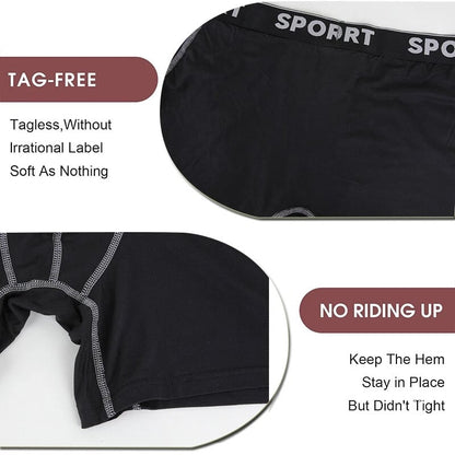 5 Pack Men's Letter Tape Boxer Brief