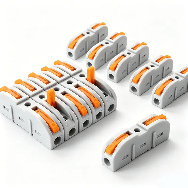 💯Universal Quick Lever Electrical Wire Connectors (24-12 AWG) Assortment (50/100Pcs) + Wire Stripper
