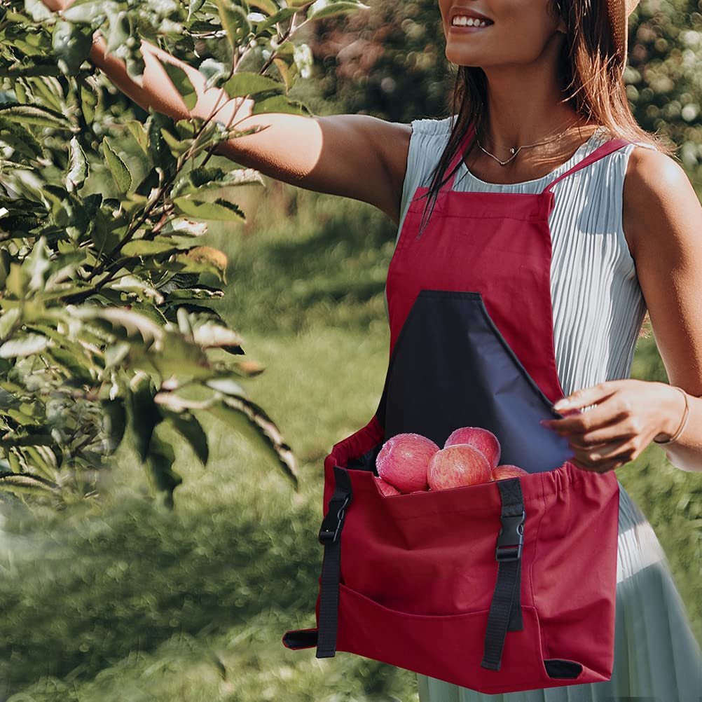 ✨Cross Back Gardening Apron With Deep Kangaroo Release Pockets
