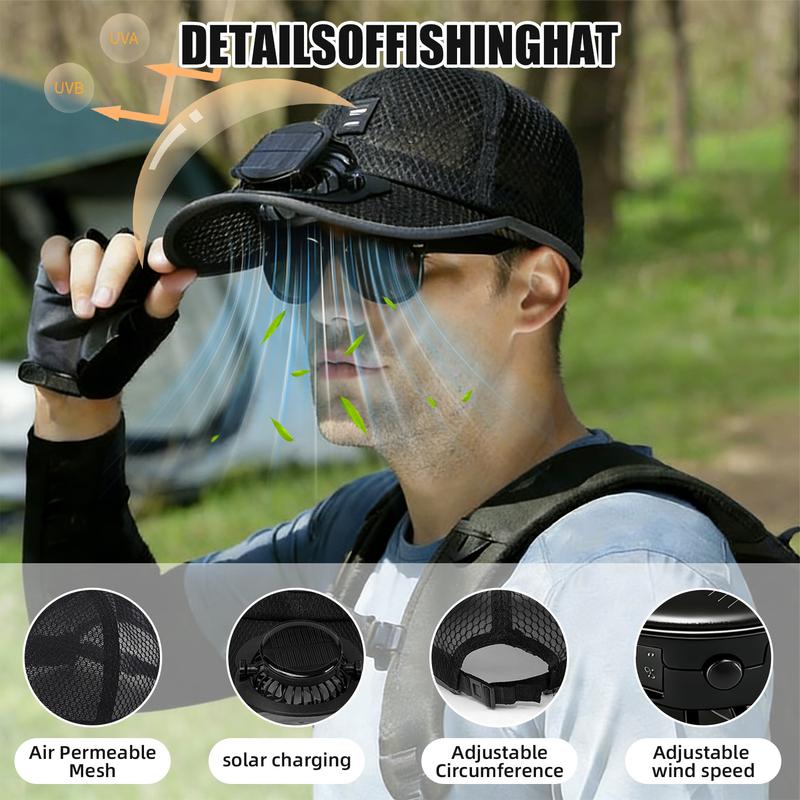 🧢2026 Pro Outdoor Cooling Hat: Dual-Power Fan Cap
