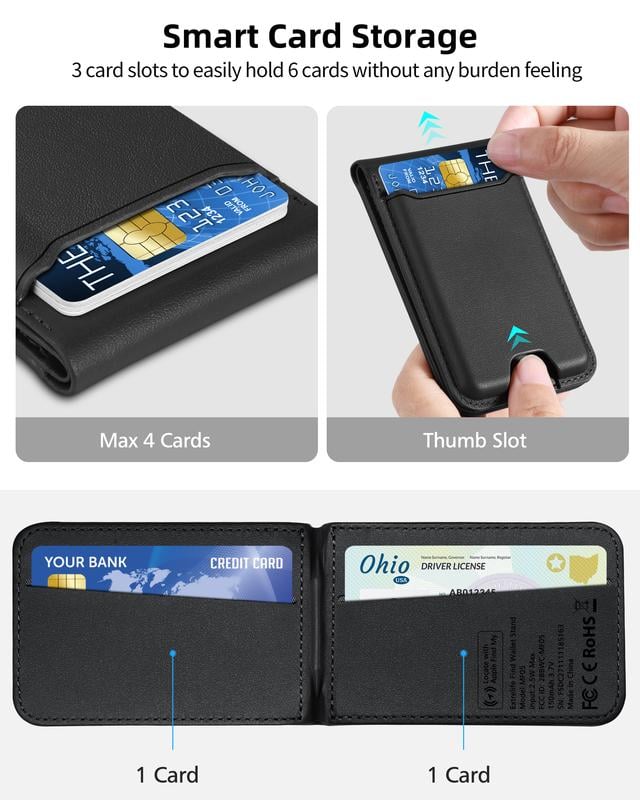 Adjustable stand for Magsafe wallet, compatible with iPhone