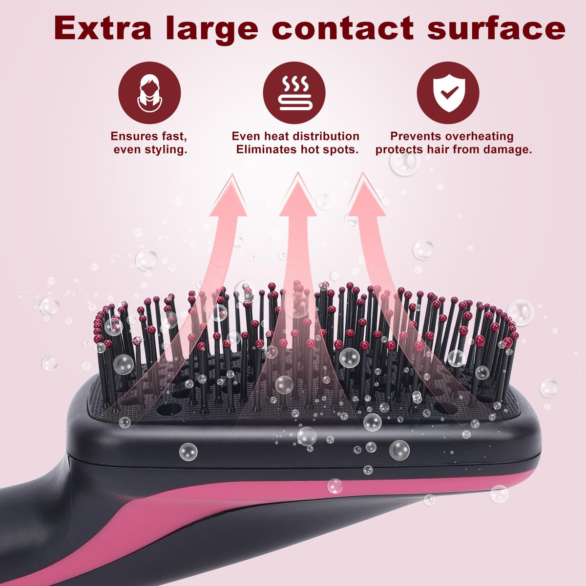 2-in-1 Comfort Comb Hair Dryer & Styler – Fast Drying Hot Air Brush for Straightening, Smoothing & Everyday Styling