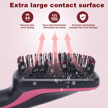 2-in-1 Comfort Comb Hair Dryer & Styler – Fast Drying Hot Air Brush for Straightening, Smoothing & Everyday Styling