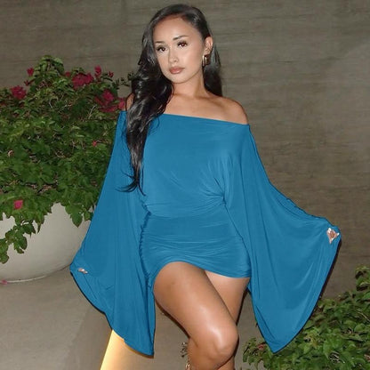 Women Spring Autumn Long Sleeve Party Club Evening Bodycon Mini Dress