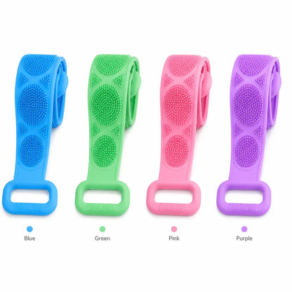 Easy-Reach Silicone Back Scrubber | Dual-Sided Deep Cleansing Bath Brush 🚿✨