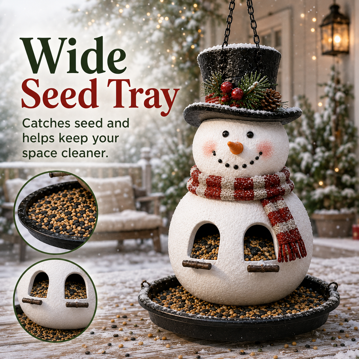 ⛄😍Christmas Bird Feeder Collection – Festive Hanging Garden Feeders for Wild Birds
