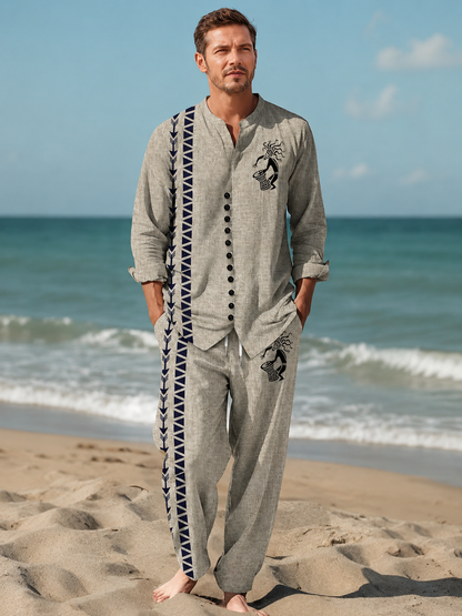 🌿 Ultimate Cotton-Linen 2-Piece Set: Breathe Easy, Dress Sharp