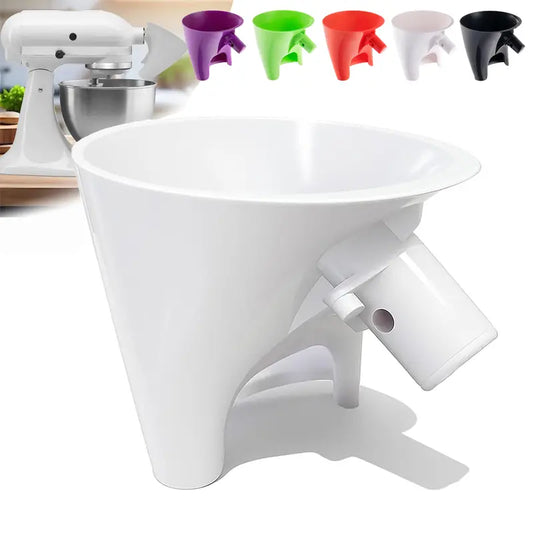 Flour Funnel for Tilt-Head Stand Mixers – Easy-Pour Baking Funnel for 4.5–5 Qt Bowls, Dishwasher-Safe Kitchen Baking Accessory