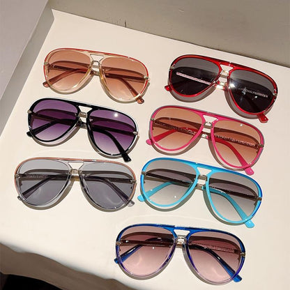 Retro Aviator Sunglasses | 2026 New Fashion Multi-Color Gradient Shades