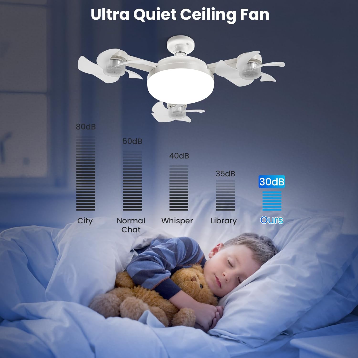 🔥10K+ SOLD LAST WEEK! - 🏆🚁 2026 New Plug-In Smart Ceiling Fan Light