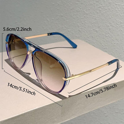 Retro Aviator Sunglasses | 2026 New Fashion Multi-Color Gradient Shades