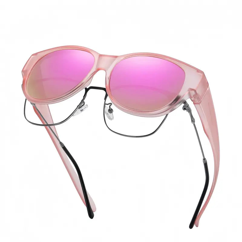 Fit-Over Prescription Sunglasses – Oversized UV400 Protective Sunglasses for Eyeglass Wearers
