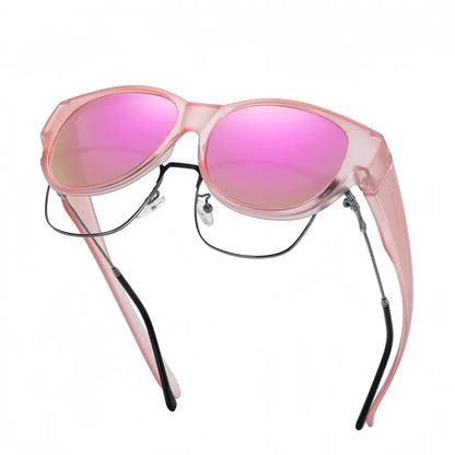 Fit-Over Prescription Sunglasses – Oversized UV400 Protective Sunglasses for Eyeglass Wearers