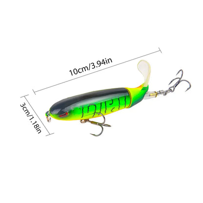 5/10pcs Artificial Fishing Lure, 13g Simulation Fishing Lure with Hook, Fishing Accessories for Outdoor Fishing Equipment, 10cm Whopper Plopper, Swimbaits, Fishing Lure Bait