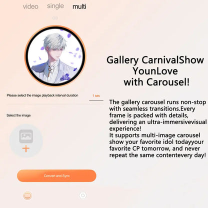 ✨ Electronic Anime Pin with HD Touchscreen – Interactive Digital Photo Display Kawaii Badge