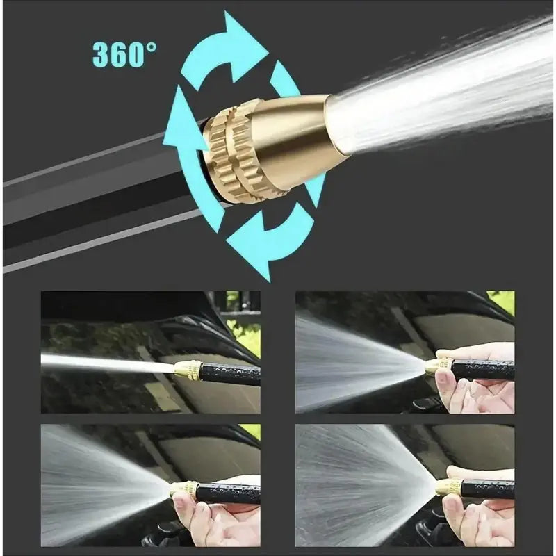 Portable High Pressure Water Sprayer – Adjustable Garden Hose Nozzle for Car Washing, Pet Cleaning, Gardening & Outdoor Cleaning