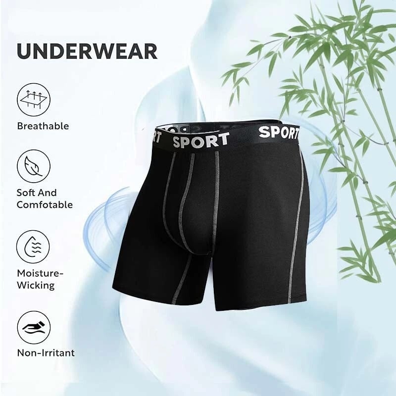 5 Pack Men's Letter Tape Boxer Brief