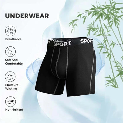 5 Pack Men's Letter Tape Boxer Brief