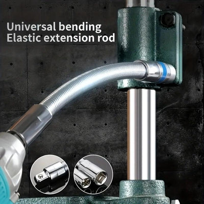 1/2 Inch 35cm Flexible Socket Ratchet Wrench Extension Set – Bendable Shaft Connecting Rod for Automotive Repair, Home Maintenance & Tight-Space Applications