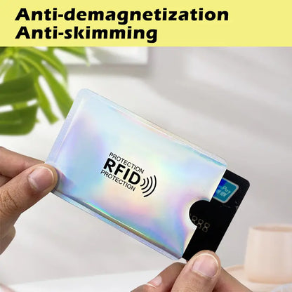 8 Counts RFID Blocking Sleeves Set – Credit Card & ID Protection Sleeves (Slim Anti-Theft Design)