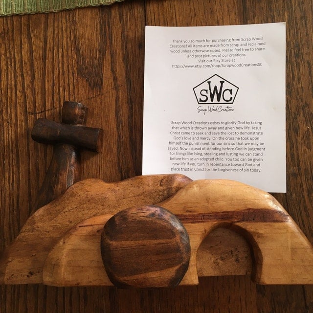 💕Spring Easter Hot Sale 49%OFF-Handmade Empty Tomb Easter Scene And Cross
