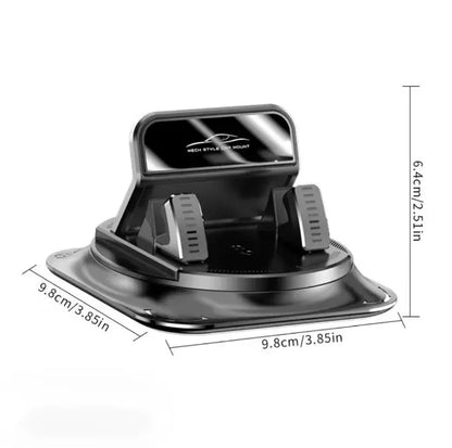 【Father's Day Gift】360° Rotating Car Phone Holder – Secure Dashboard Mount for iPhone & Android