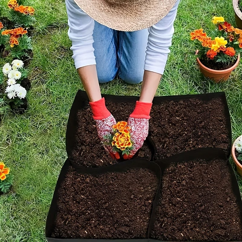 8-grid Fabric Raised Flower Beds