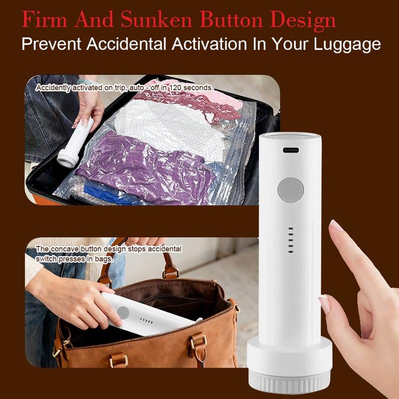 🔥 Cordless Travel Vacuum Bag Set